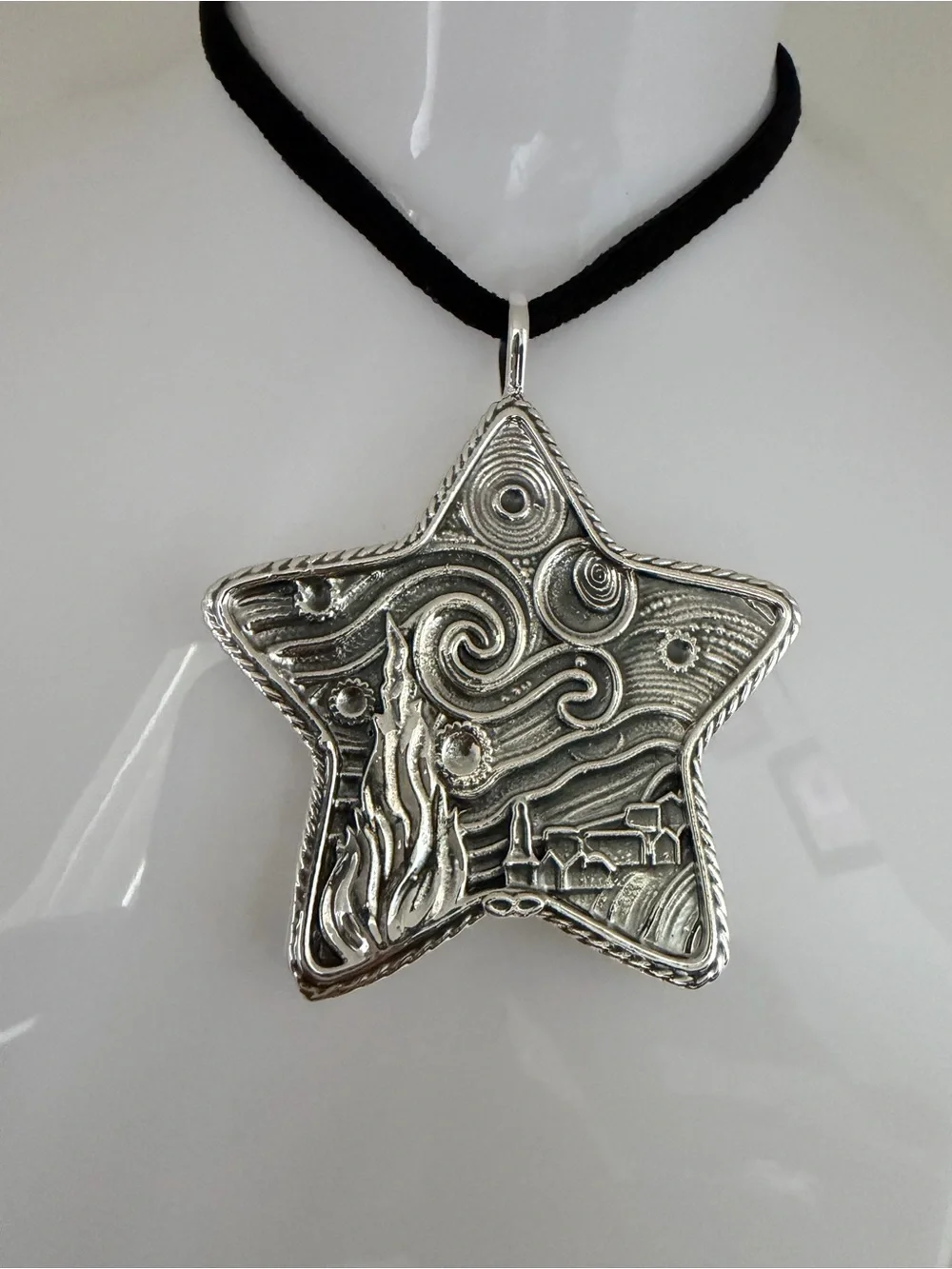 Sterling Silver 925 Starry Night Pendant (only) no Cord.